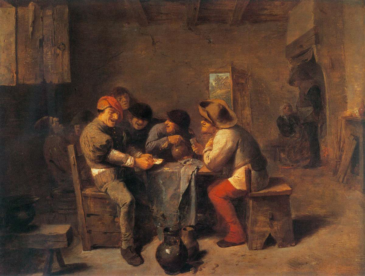cardplayers in an inn